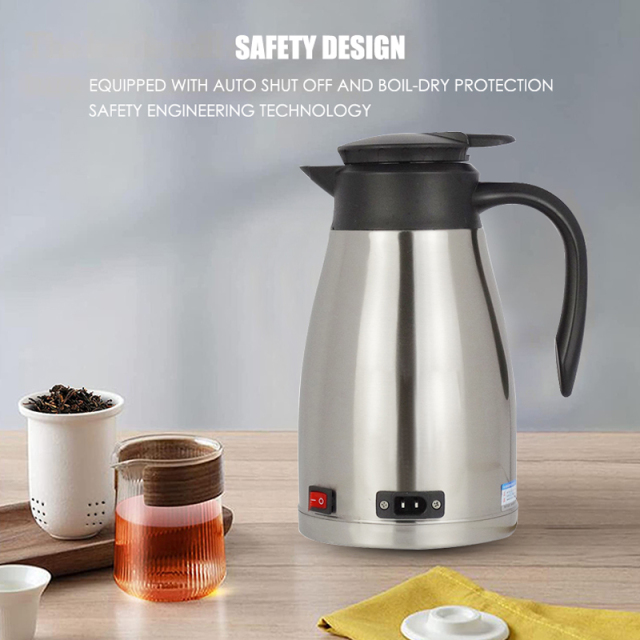 12v/24v Portable 1.3L Car Electric Boiling Hot Water Heater Kettle Boiler for Car