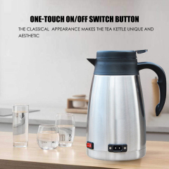 12v/24v Portable 1.2L Car Electric Boiling Hot Water Heater Kettle Boiler for Car