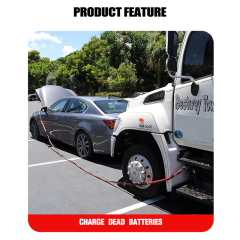 Jumper Cables 1 Gauge 25 Feet Heavy Duty Booster Cables with Carry Bag Jump Start Dead or Weak Batteries for Car