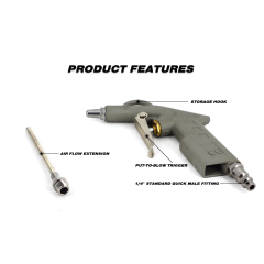 Air Blow Gun Air Compressor Accessory Tool Dust Cleaning and Blower Gun