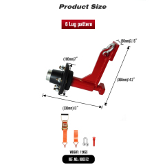 Shipping Container Wheel 6-Lug Kit