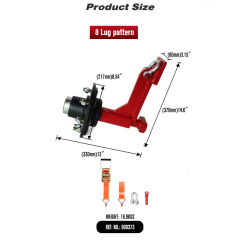 Shipping Container Wheel 8-Lug Kit