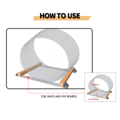 Coil Rack Flatbed Trailer Steel Coils