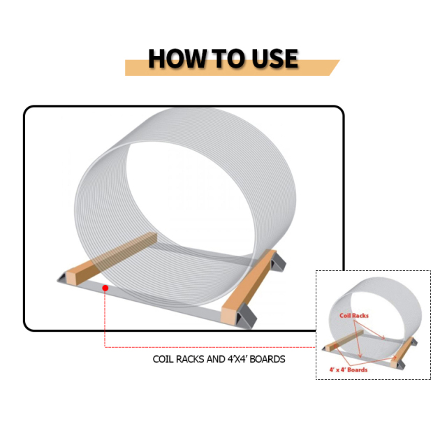 Coil Rack Flatbed Trailer Steel Coils