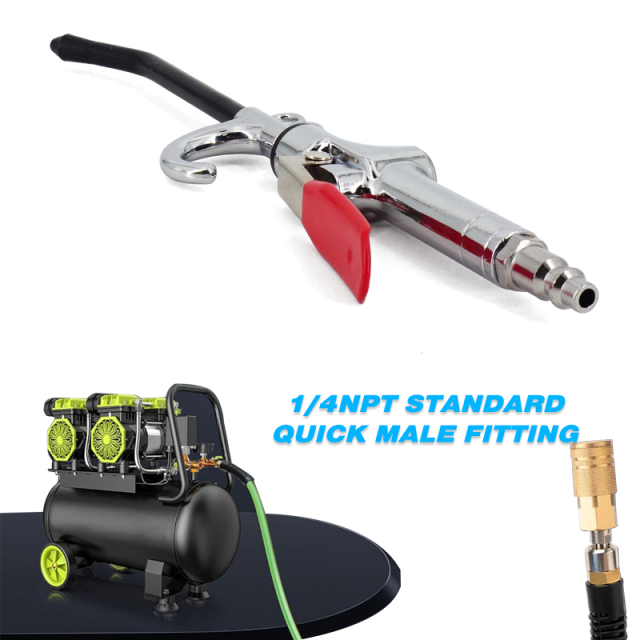 Car Cleaning Air Nozzle Blower Gun Pistol Grip Air Blow Tool Compressor Accessories for Vehicle Industrial Household Mechanics