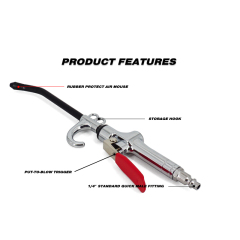 Car Cleaning Air Nozzle Blower Gun Pistol Grip Air Blow Tool Compressor Accessories for Vehicle Industrial Household Mechanics