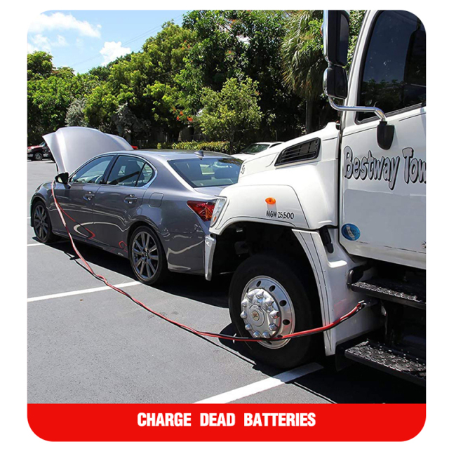 Jumper Cables 28FT 4 Gauge/600A Booster Cables with Plug-in Connector