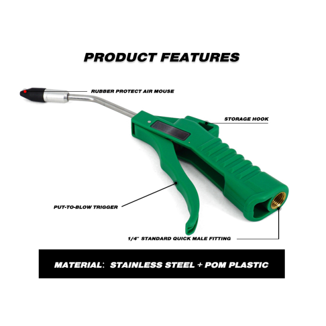 Car Cleaning Air Nozzle Blower Gun Pistol Grip Air Blow Tool Compressor Accessories for Vehicle Industrial Household Mechanics