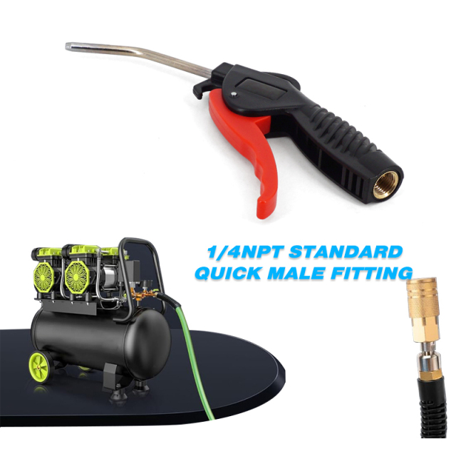 Car Cleaning Air Nozzle Blower Gun Pistol Grip Air Blow Tool Compressor Accessories for Vehicle Industrial Household Mechanics