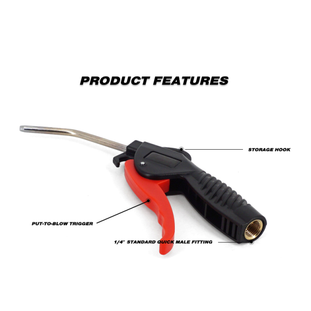 Car Cleaning Air Nozzle Blower Gun Pistol Grip Air Blow Tool Compressor Accessories for Vehicle Industrial Household Mechanics