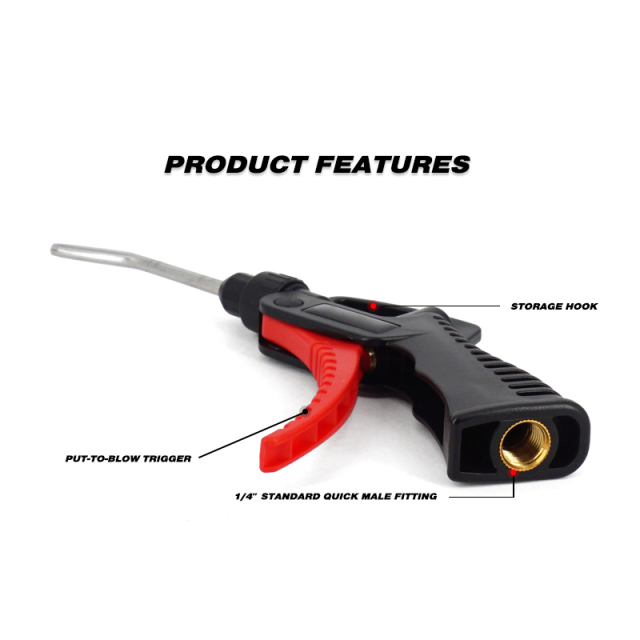Car Cleaning Air Nozzle Blower Gun Pistol Grip Air Blow Tool Compressor Accessories for Vehicle Industrial Household Mechanics