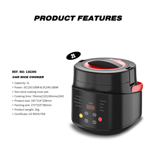 12V 24V Portable Car Rice Cooker