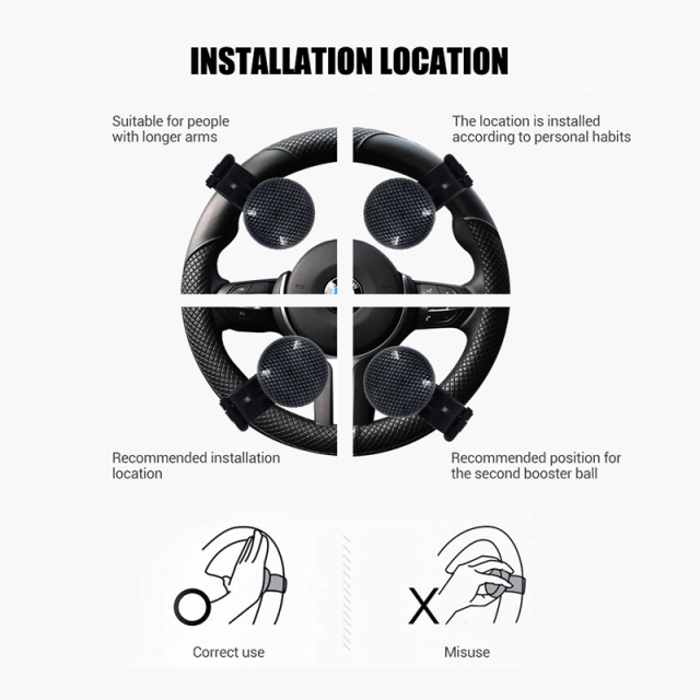 Universal Free Steering Wheel Spinner Knob