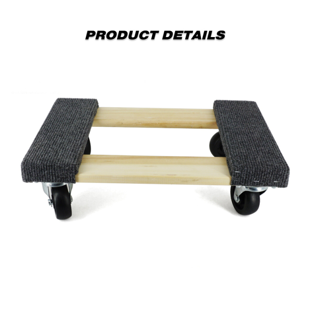 18 In. X 12 In. Hardwood Furniture Moving Dolly