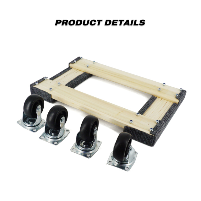 18 In. X 12 In. Hardwood Furniture Moving Dolly