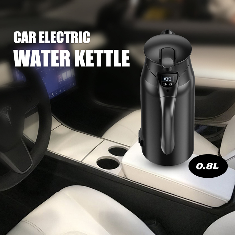12v/24v Portable 0.8L Car Electric Boiling Hot Water Heater Kettle Boiler for Car