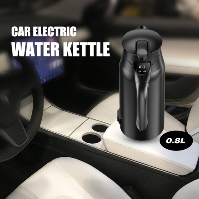 12v/24v Portable 0.8L Car Electric Boiling Hot Water Heater Kettle Boiler for Car