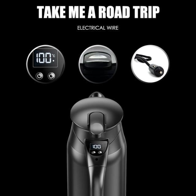 12v/24v Portable 0.8L Car Electric Boiling Hot Water Heater Kettle Boiler for Car