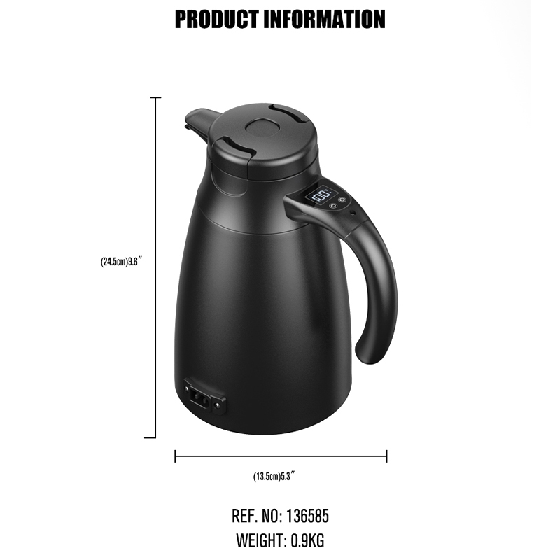 12v/24v Portable 1.3L Car Electric Boiling Hot Water Heater Kettle Boiler for Car