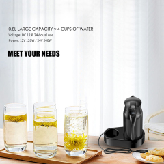 12v/24v Portable 0.8L Car Electric Boiling Hot Water Heater Kettle Boiler for Car
