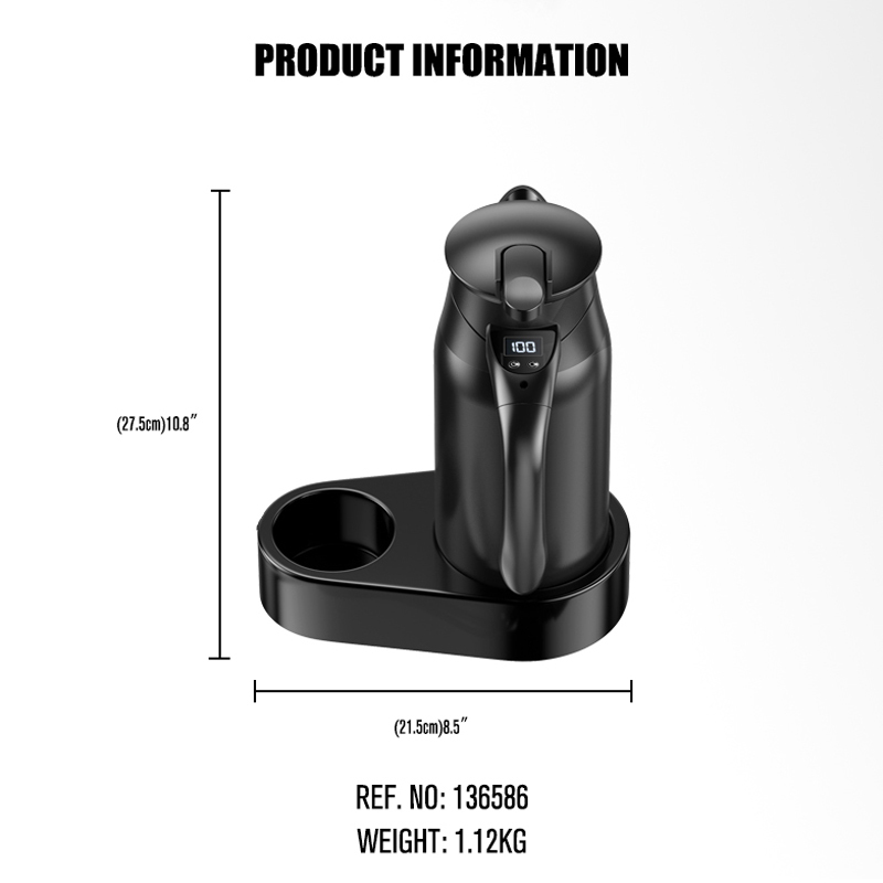 12v/24v Portable 0.8L Car Electric Boiling Hot Water Heater Kettle Boiler for Car