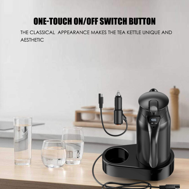 12v/24v Portable 0.8L Car Electric Boiling Hot Water Heater Kettle Boiler for Car