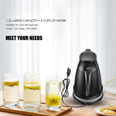 12v/24v Portable 1.2L Car Electric Boiling Hot Water Heater Kettle Boiler for Car