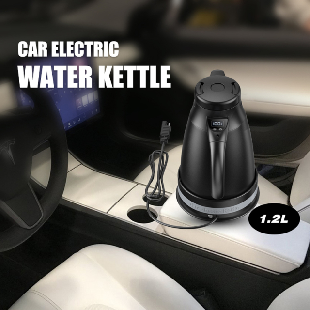 12v/24v Portable 1.2L Car Electric Boiling Hot Water Heater Kettle Boiler for Car