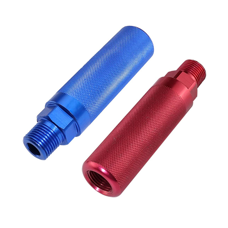 Aluminum Gladhand Grips Glad Hand Extension Handle Set Red Blue for Truck and Trailers Easier Coupleling
