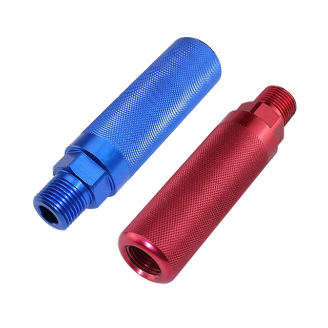 Aluminum Gladhand Grips Glad Hand Extension Handle Set Red Blue for Truck and Trailers Easier Coupleling