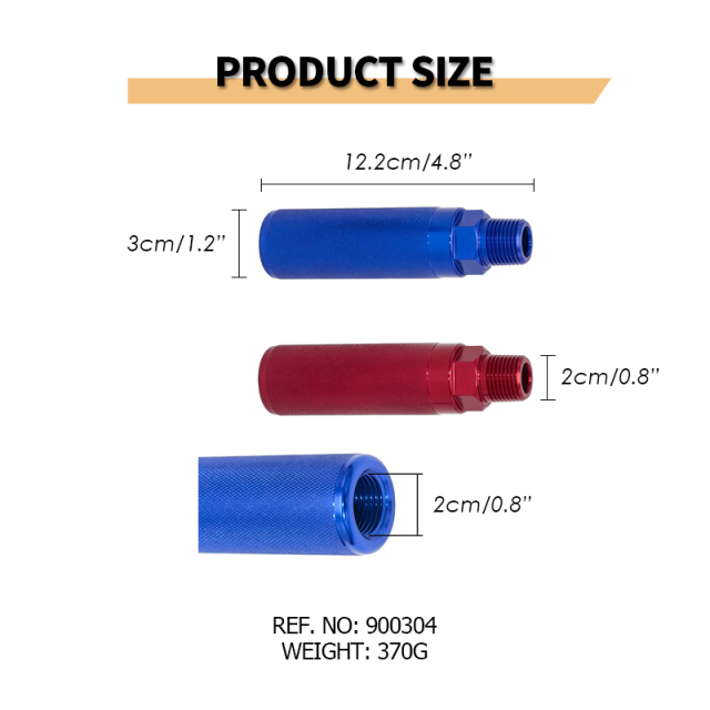 Aluminum Gladhand Grips Glad Hand Extension Handle Set Red Blue for Truck and Trailers Easier Coupleling