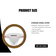 Large Size Steering Wheel Cover PVC Material Great Grip Anti-Slip Design