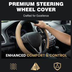 Large Size Steering Wheel Cover PVC Material Great Grip Anti-Slip Design