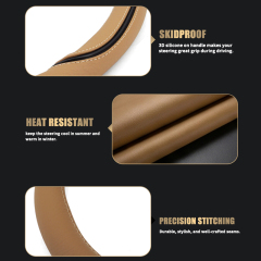 Large Size Steering Wheel Cover PVC Material Great Grip Anti-Slip Design