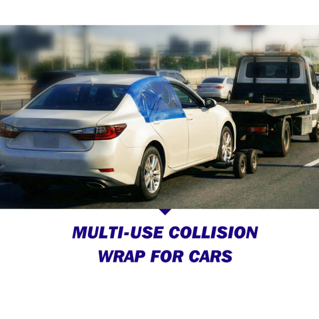 24"X100'X3.5MIL Crash Wreck Wrap Damaged Vehicle Body Protective Wrap