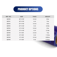 24"X100'X3.5MIL Crash Wreck Wrap Damaged Vehicle Body Protective Wrap