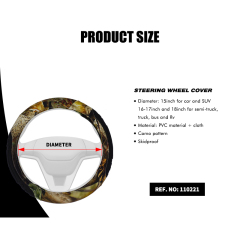 Large Size Steering Wheel Cover PVC Material Great Grip Anti-Slip Design