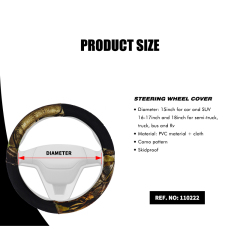 Large Size Steering Wheel Cover PVC Material Great Grip Anti-Slip Design