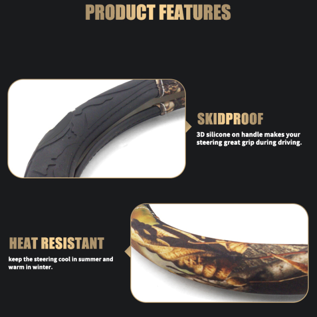 Large Size Steering Wheel Cover PVC Material Great Grip Anti-Slip Design