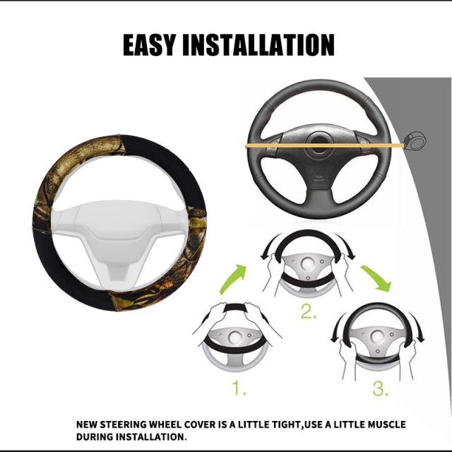 Large Size Steering Wheel Cover PVC Material Great Grip Anti-Slip Design