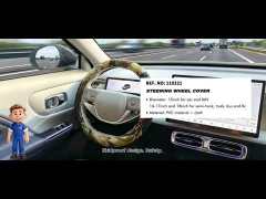 Large Size Steering Wheel Cover PVC Material Great Grip Anti-Slip Design