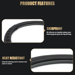 Large Size Steering Wheel Cover PVC Material Great Grip Anti-Slip Design