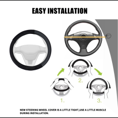 Large Size Steering Wheel Cover PVC Material Great Grip Anti-Slip Design