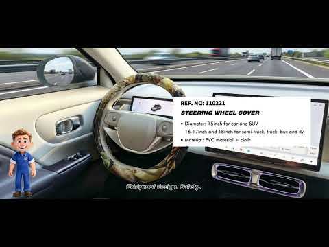 Large Size Steering Wheel Cover PVC Material Great Grip Anti-Slip Design