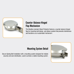 Exhaust Rain Cap Stack Protector for Straight Exhaust Piping on Trucks