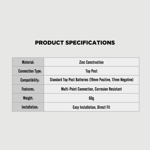 Top Post Battery Terminal Connectors Battery Cable Ends Post Car Terminals Clamps