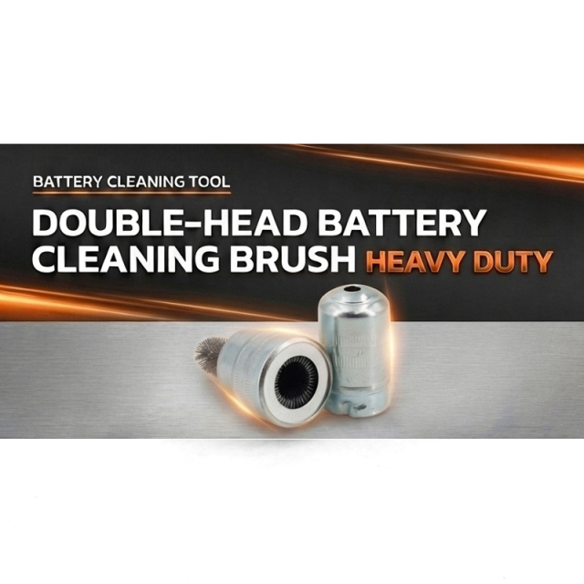 Car Battery Terminal Cleaning Brush Vehicle Battery Post Cleaner Bristle Tool