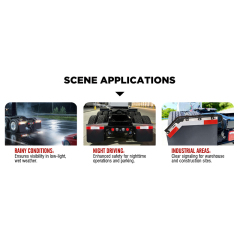 24"x3" Mud Flap Reflector for Semi Truck and Semi Trailer Aluminum Straight Strip with Reflective Tape