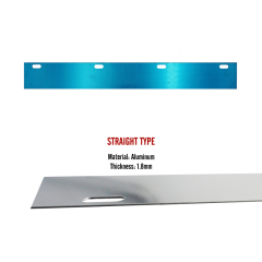 24"x3" Mud Flap Reflector for Semi Truck and Semi Trailer Aluminum Straight Strip with Reflective Tape