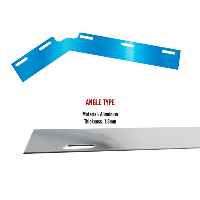 24"x3" Angled Mud Flap Reflector for Semi Truck and Semi Trailer Aluminum with Reflective Tape